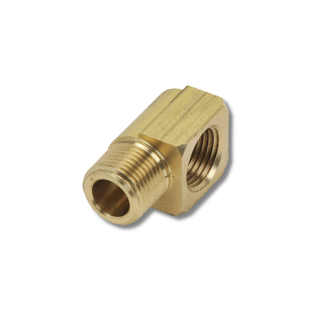 Elbow, Street, Brass, 1/4" FNPT to 1/4" MNPT