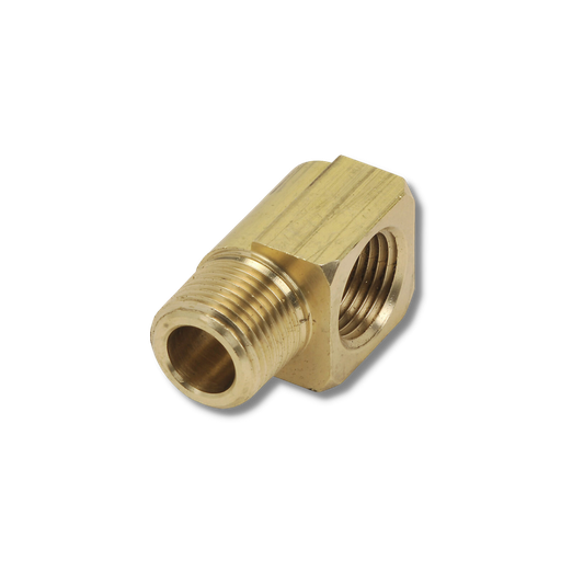 [A22] Elbow, Street, Brass, 1/4" FNPT to 1/4" MNPT
